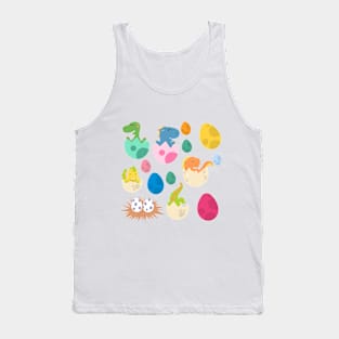 dinosaur, dinosaur egg, fossil, cute, lovely, adorable, charming, sweet,a cute character Tank Top